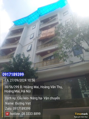 Dịch vụ chuyển đồ lên nhà cao tầng bằng tời điện